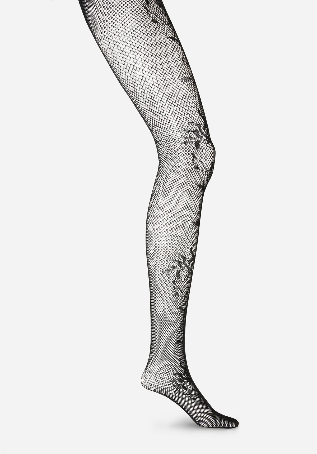 Mirella Floral Fishnet Tights