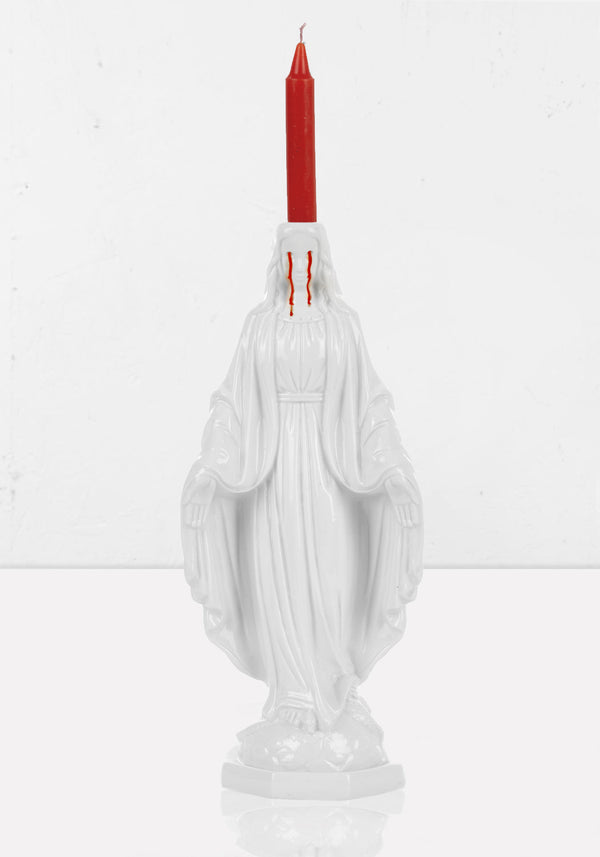 Crying Madonna Kerze Halter
