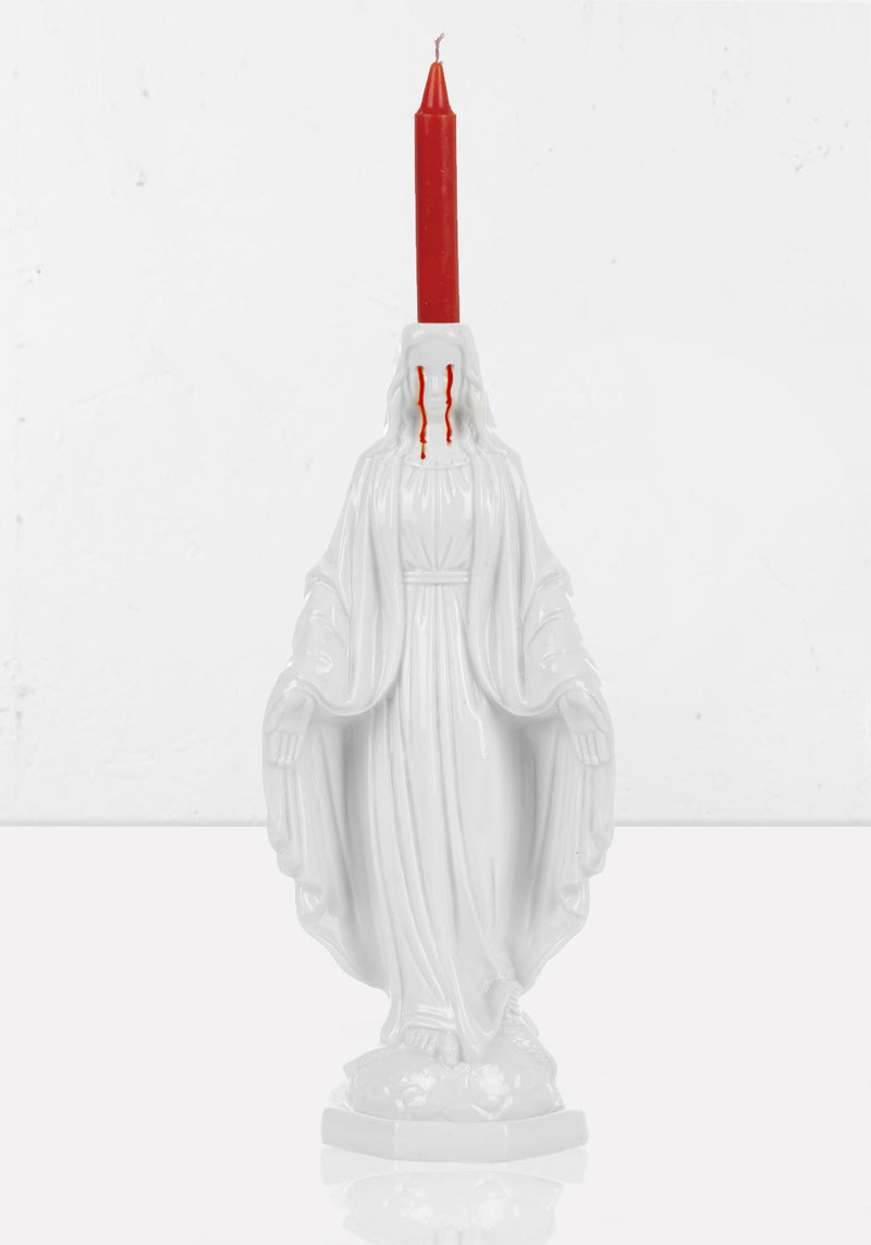 Crying Madonna Kerze Halter