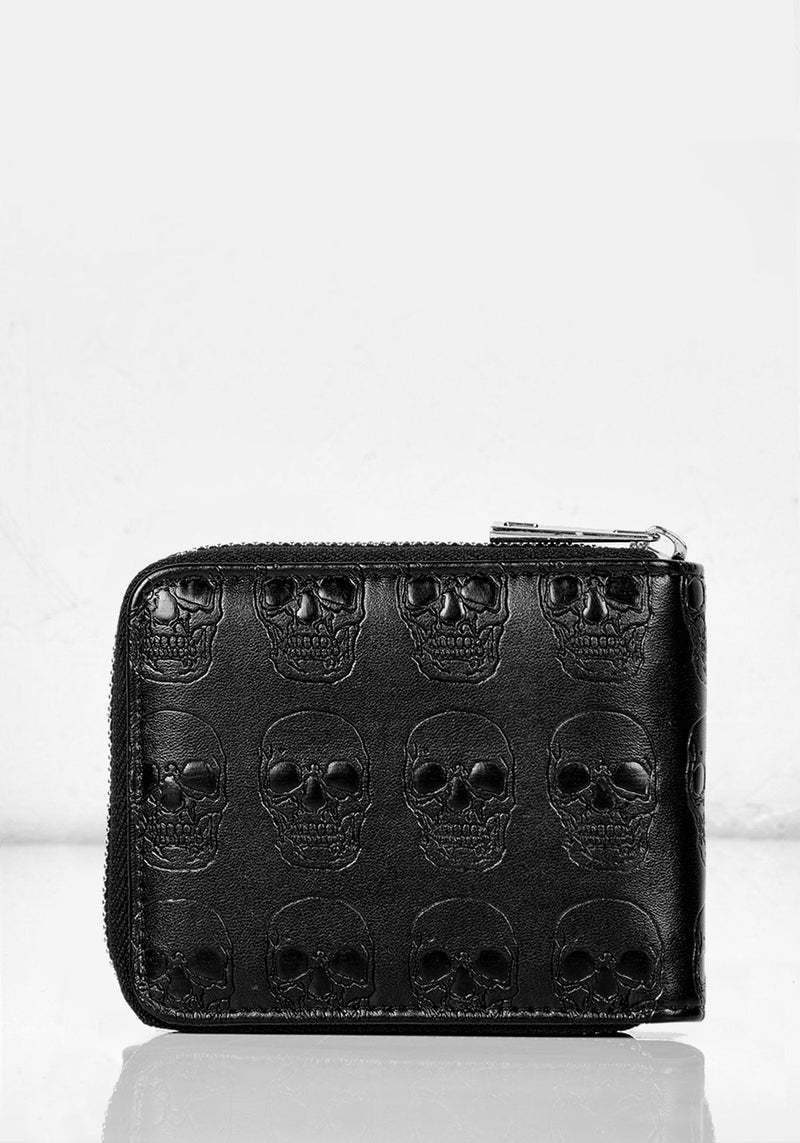 Mortality Debossed Wallet