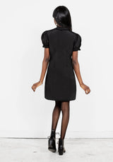Secrets Biesen Gepaneelt Mini Kleid
