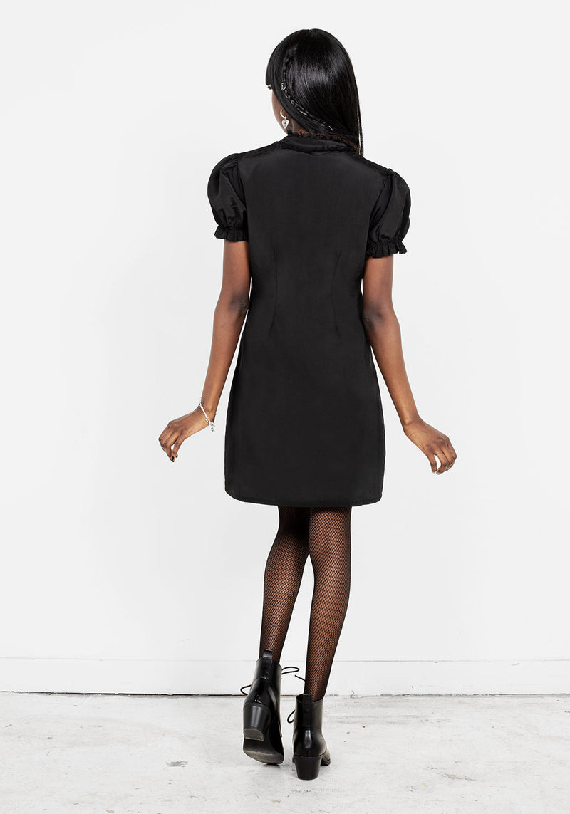 Secrets Biesen Gepaneelt Mini Kleid