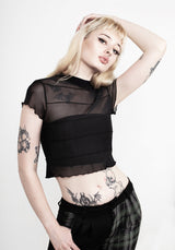 Stygian Mesh Stripe Tee