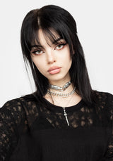 Libertina Spitze Panel T-Shirt