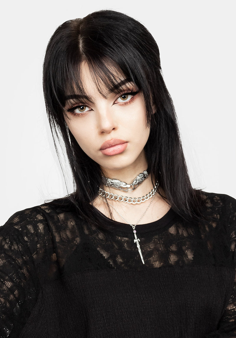 Libertina Spitze Panel T-Shirt