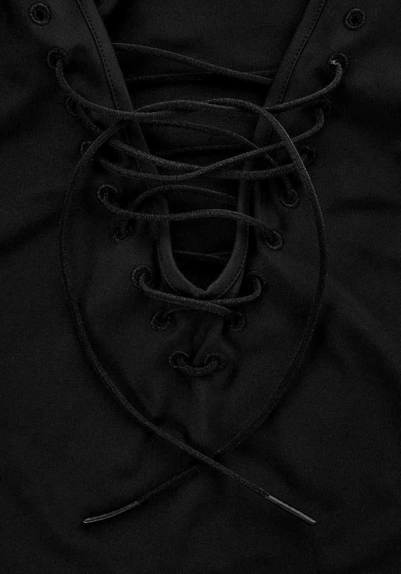 NANCY LACE UP BODYSUIT