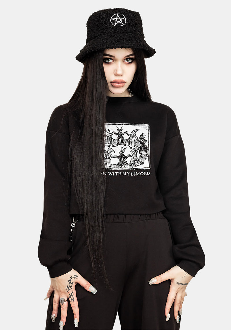 Demons Kurz Sweat Top