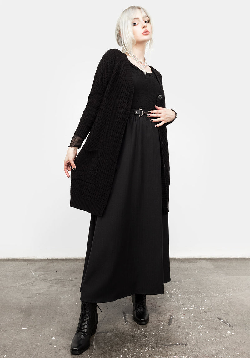 Blessing Oversize Zopf Pentagramm Cardigan