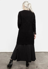 Blessing Oversize Zopf Pentagramm Cardigan