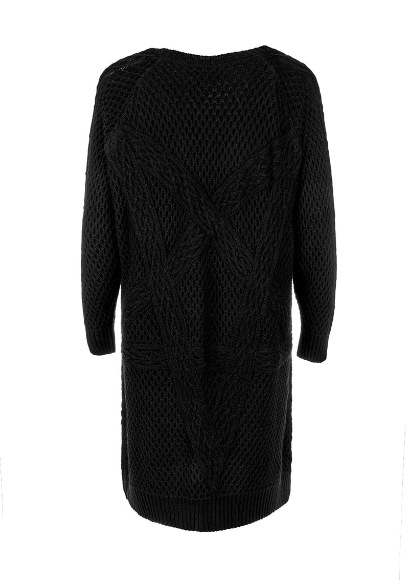 Blessing Oversize Zopf Pentagramm Cardigan