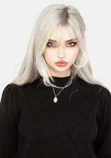 Lolth Puff Sleeve Crop Pointelle Jumper