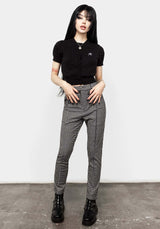 Lolth Kurz Ärmel Kurz Pointelle Cardigan