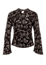 Poisonous Pflanze Ausgestellt Ärmel Top