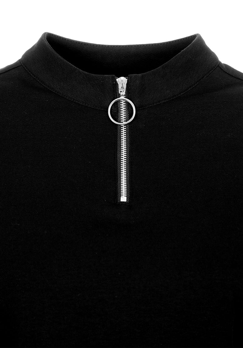 Decontrol Fishnet Sleeve Crop