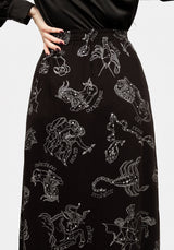 Zodiac Knopf Midi Rock
