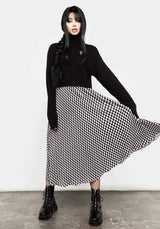 Vaudeville Pleat Midi Rock