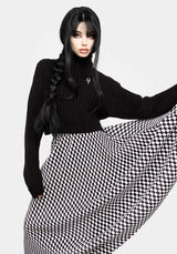 Vaudeville Pleat Midi Rock