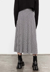 Vaudeville Pleat Midi Rock