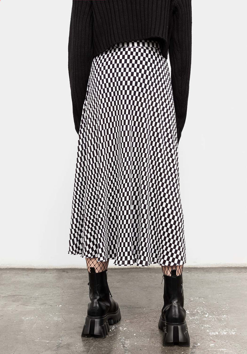 Vaudeville Pleat Midi Rock