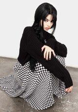 Vaudeville Pleat Midi Rock