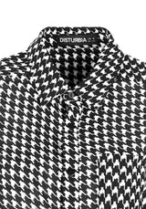 Fatale Houndstooth Hemd Kleid