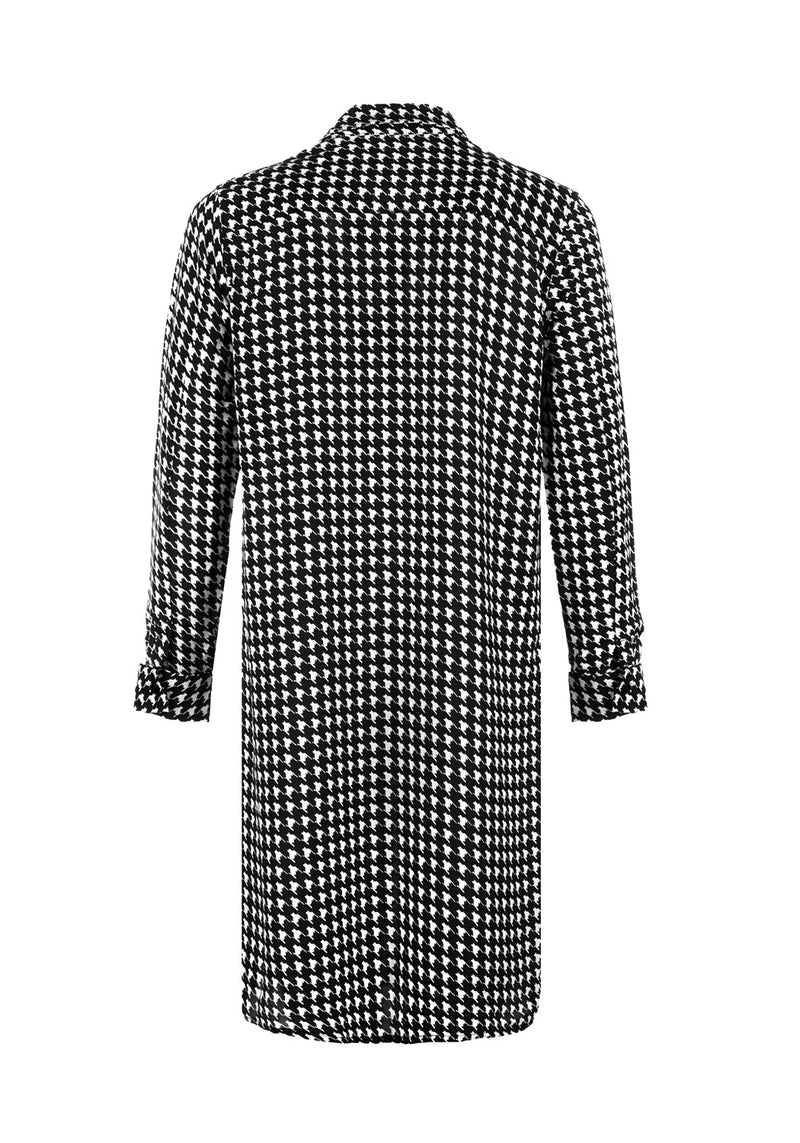 Fatale Houndstooth Hemd Kleid