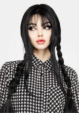 Fatale Houndstooth Hemd Kleid