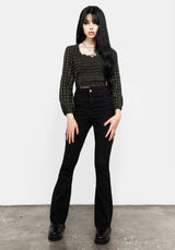 Terra Gingham Gerafft Top