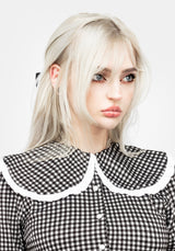 Mabel Gingham Mit Kragen Kleid