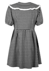 Mabel Gingham Mit Kragen Kleid