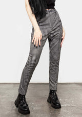 Martha Gingham Schmal Zulaufend Hosen