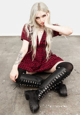 Dreadful Rüsche Rüsche Kleid