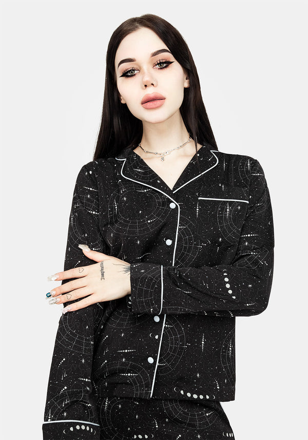 Celestial Pyjama Hemd Top