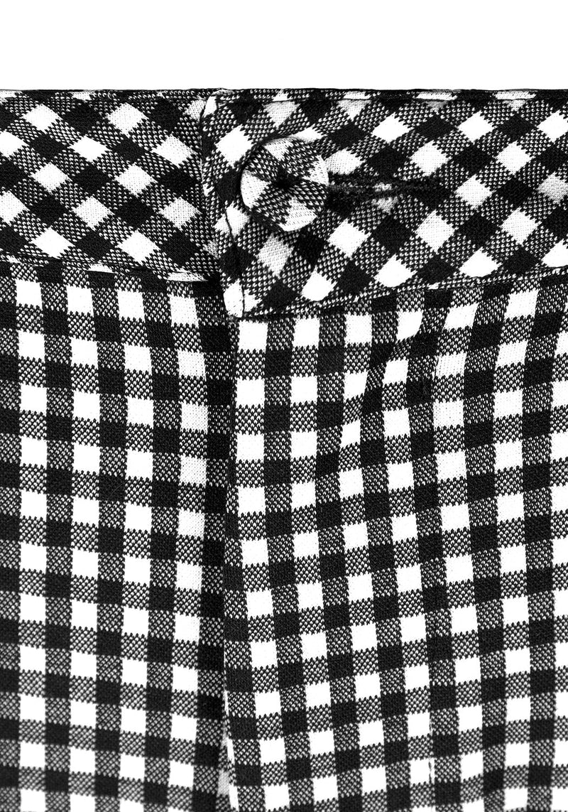 Martha Gingham Schmal Zulaufend Hosen
