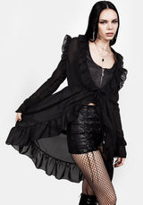 Shayla Sheer Frill Tie Dress