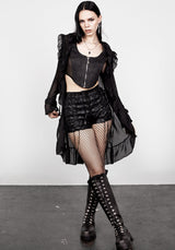Shayla Sheer Frill Tie Dress