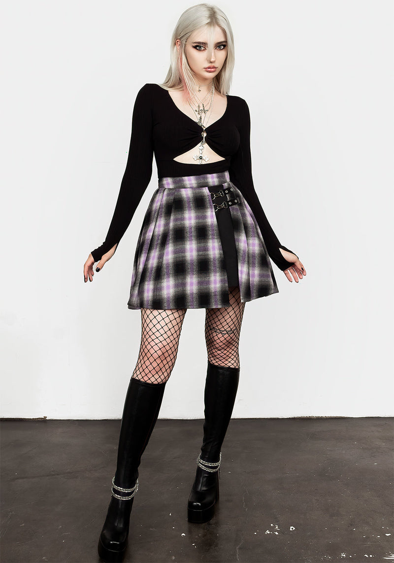 Vivacity Plissiert Mini Rock Electric Violet