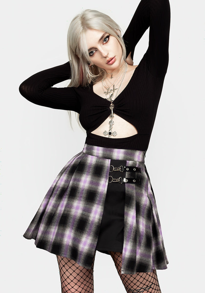 Vivacity Plissiert Mini Rock Electric Violet