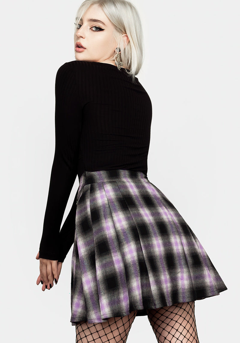 Vivacity Plissiert Mini Rock Electric Violet