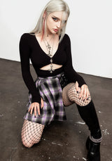 Vivacity Plissiert Mini Rock Electric Violet