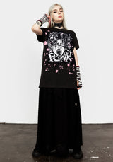 Punk Vintage Schwarz Washed T-Shirt