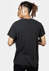 Punk Vintage Schwarz Washed T-Shirt