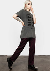 Hell Vintage Grau Washed T-Shirt