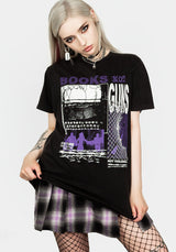 Books Vintage Schwarz Washed T-Shirt