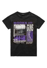 Books Vintage Schwarz Washed T-Shirt