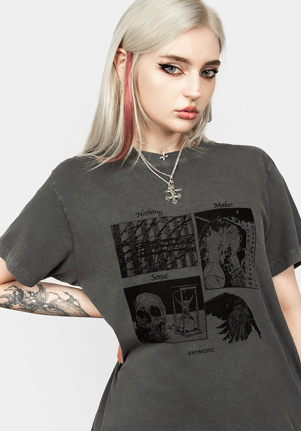 Sense Vintage Grau Washed T-Shirt