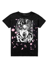 Punk Vintage Schwarz Washed T-Shirt