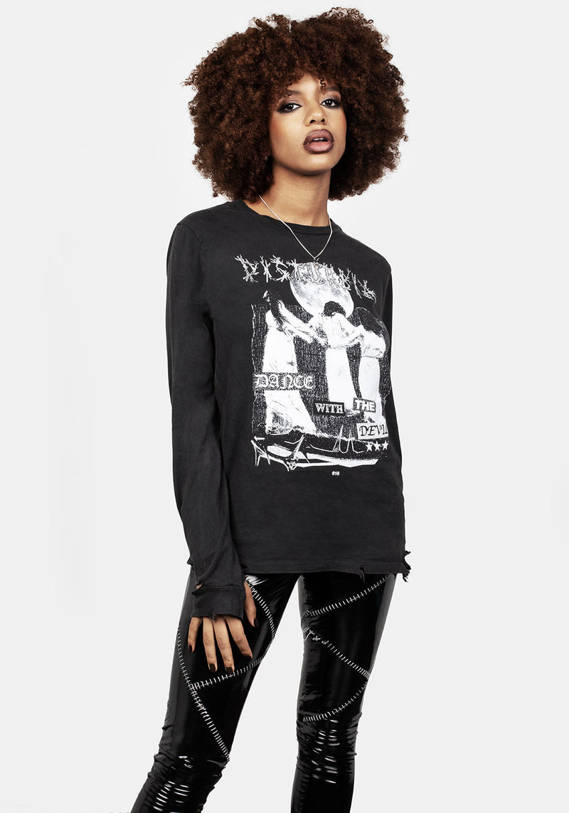 Dance Mit Die Devil Lang Ärmel T-Shirt