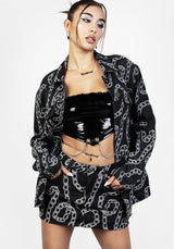 Grounded Oversize Denim Jacke