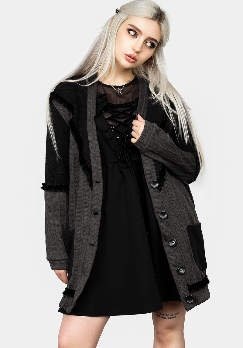 Lola Oversized Panelled Cardigan